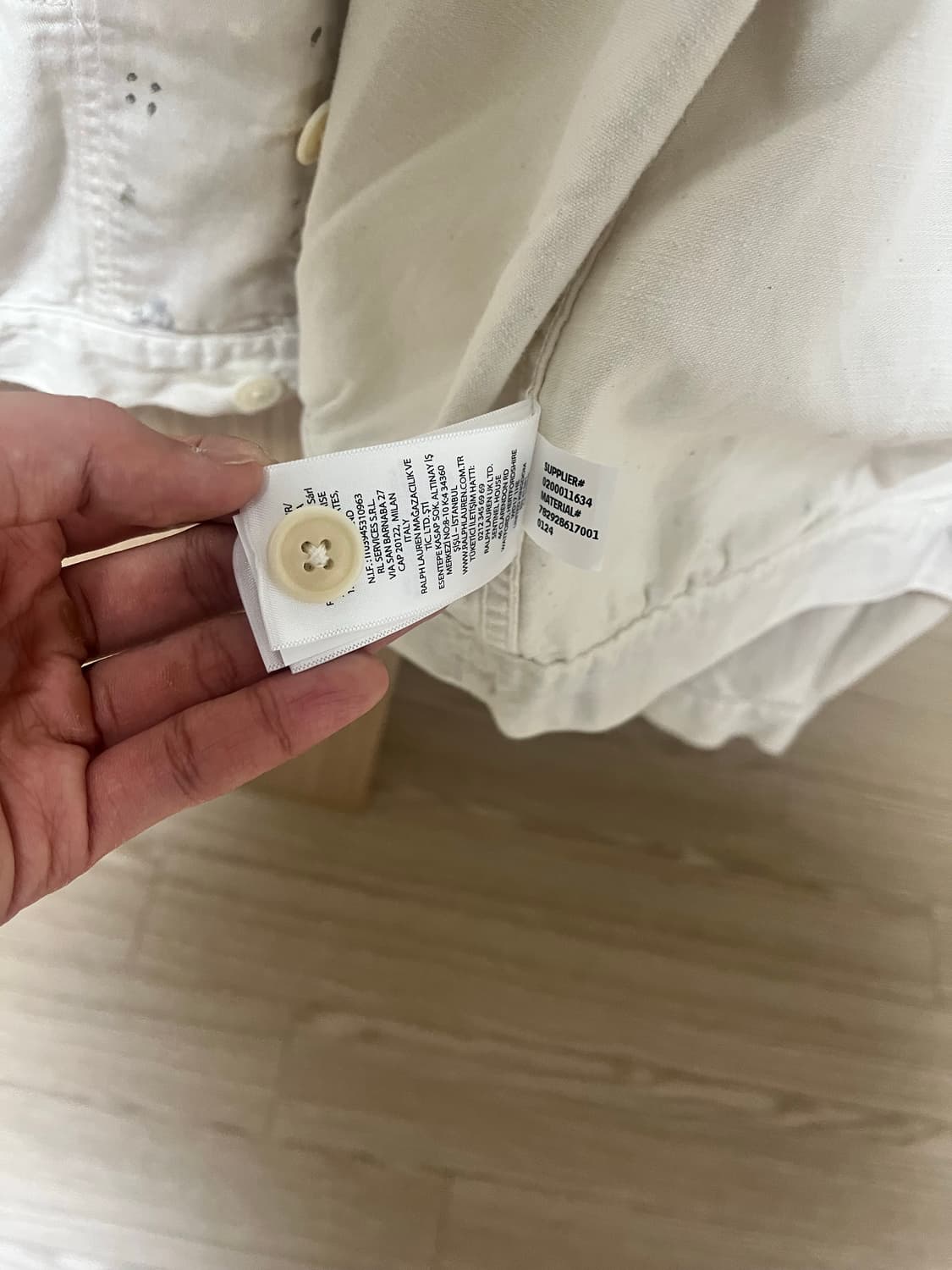 rrl더블알엘 페인트 스플래터 워크자켓 s사이즈 상품이미지4