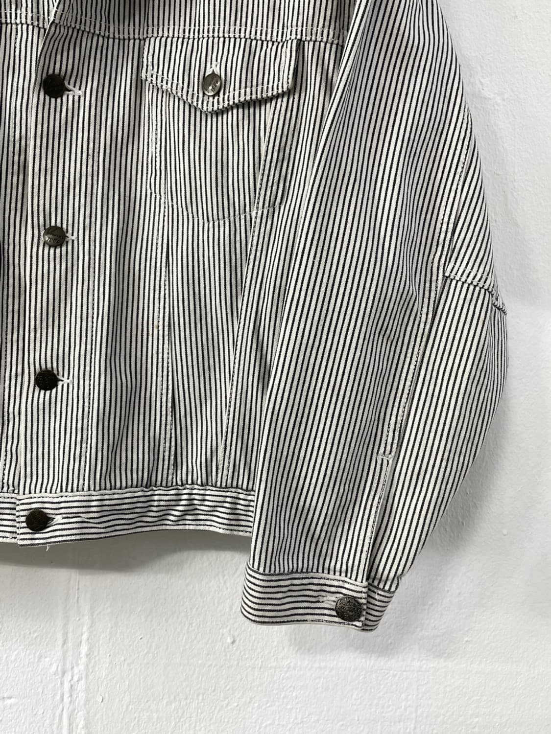빈티지 Bell Scott 스트라이프 트러커 자켓 상품이미지6