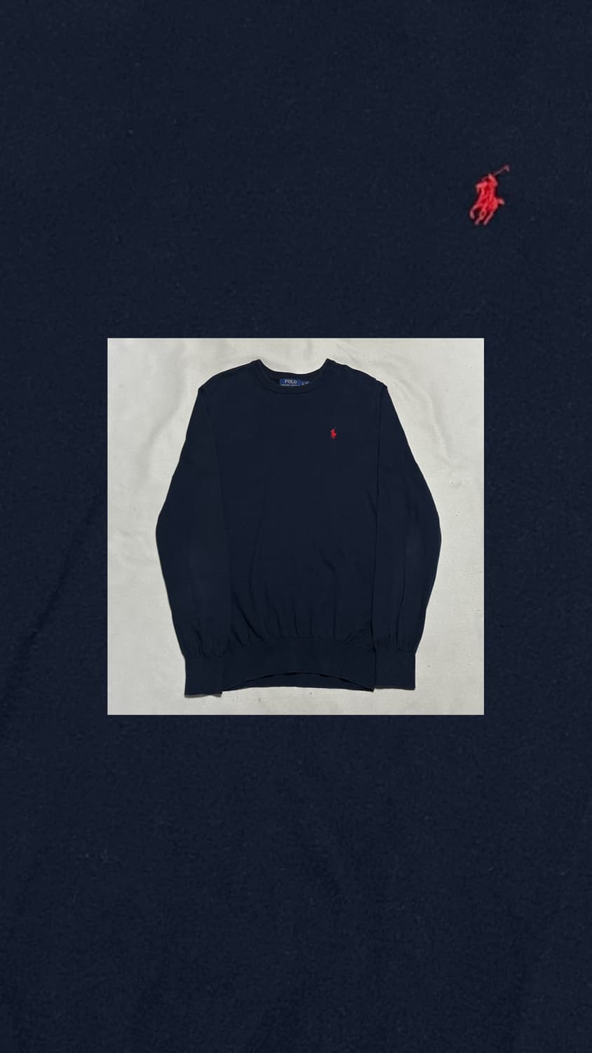 폴로랄프로렌 네이비 꽈배기 니트 상품이미지1