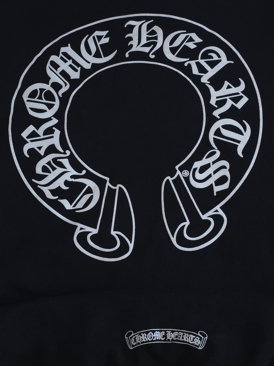 [XXL] 크롬하츠 홀스슈 플로랄 헤비웨이트 후드집업 블랙 상품이미지5