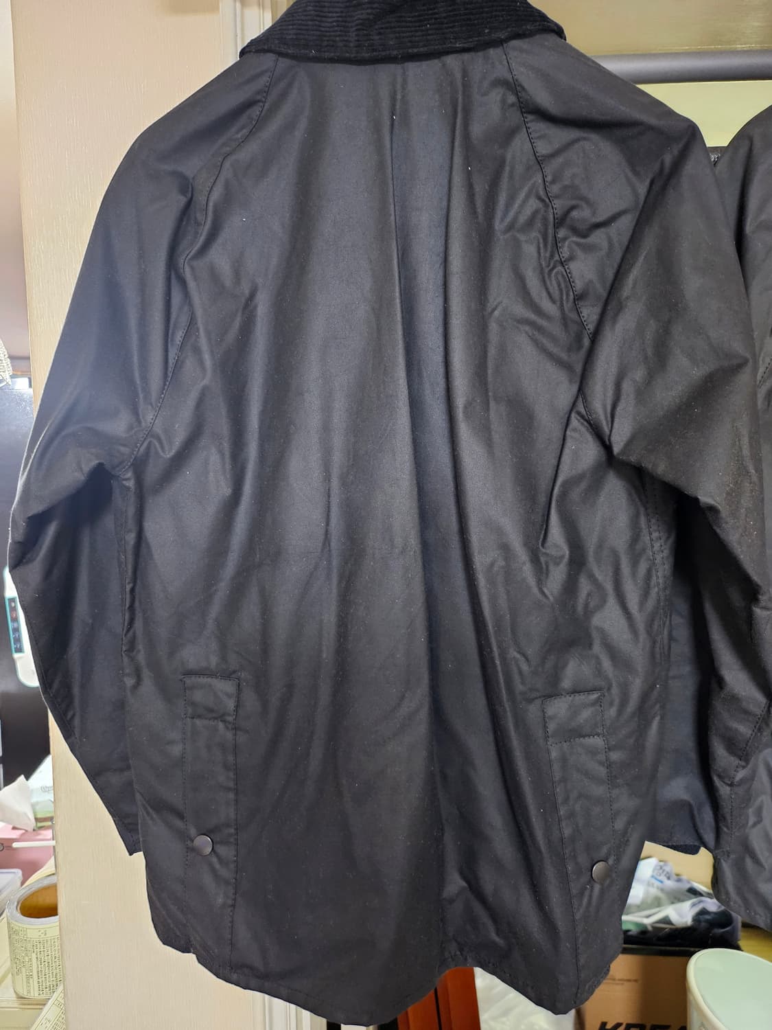 [38]바버 비데일 왁스자켓 블랙 판매 상품이미지4