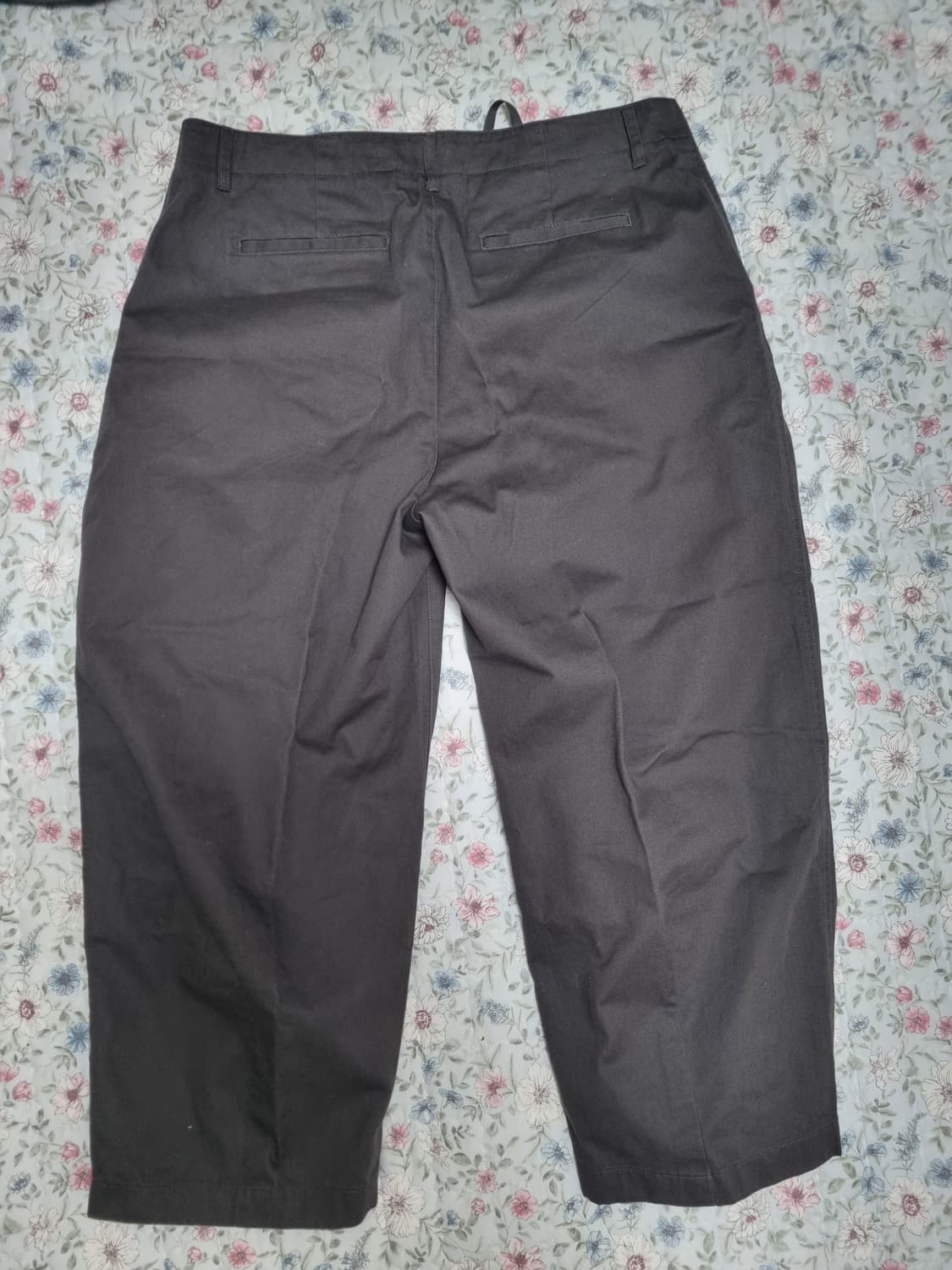 무탠다드 코튼 와이드 벌룬 팬츠 다크그레이 34 상품이미지4