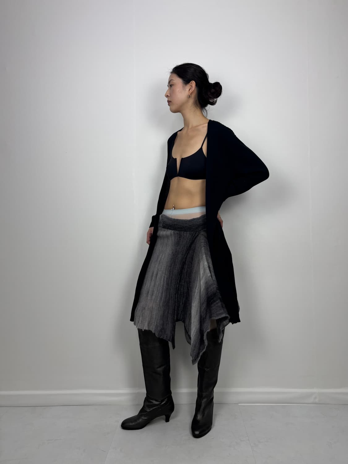 ANGORA GRADIENT MIDI SKIRT 상품이미지3