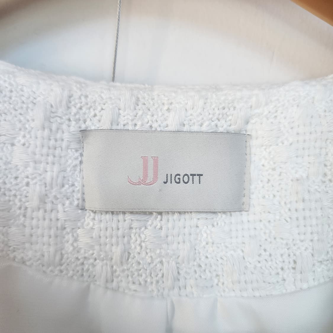 지고트 화이트 트위드 자켓 상품이미지3