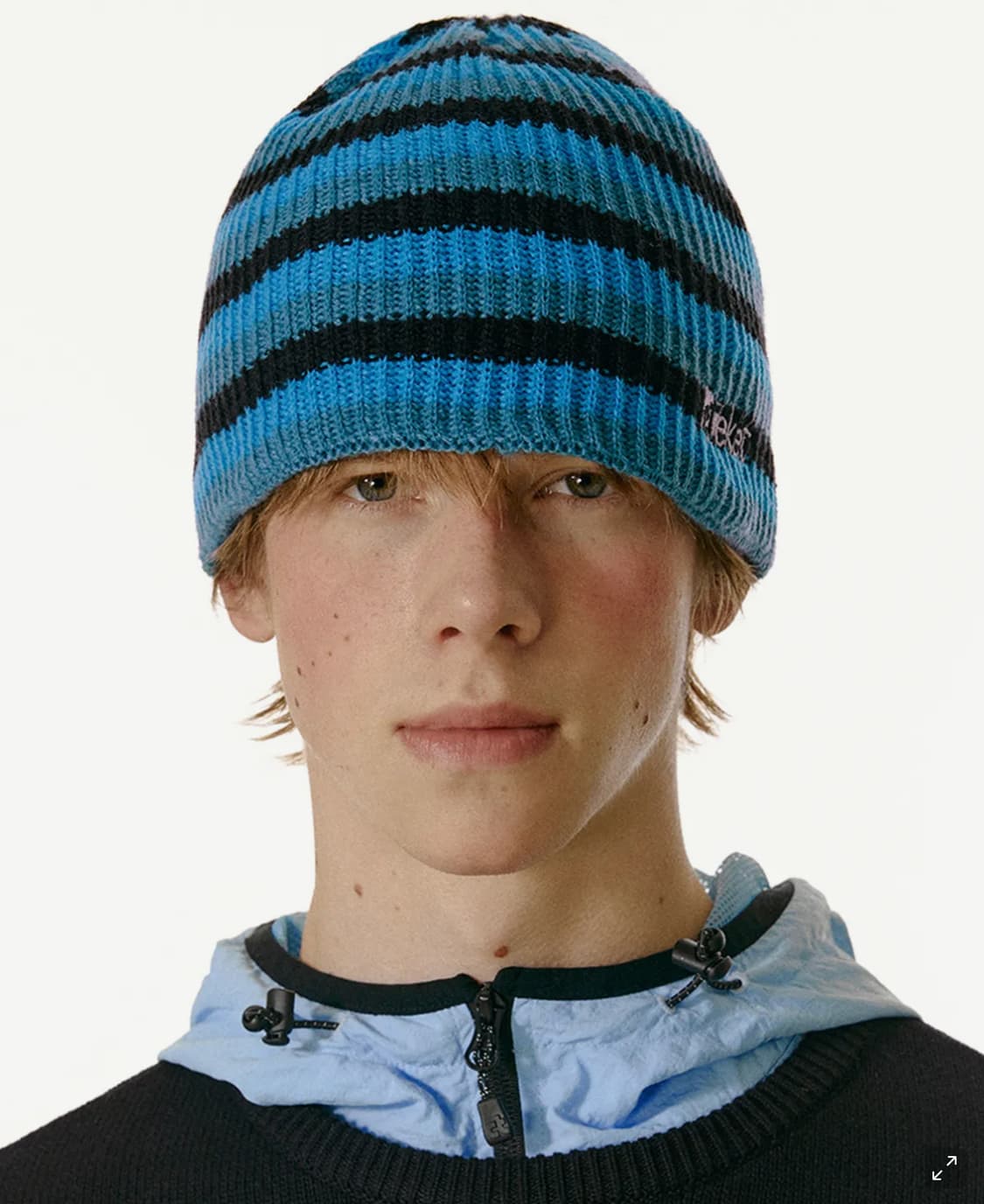 테켓 하모니 스트라이프 비니 블루 상품이미지1