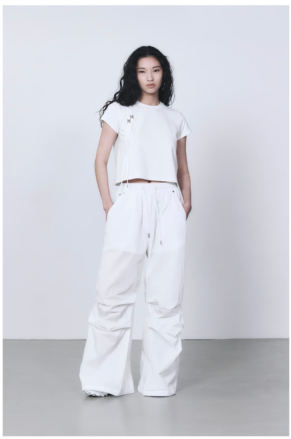 트리밍버드 Double Strap Crop T-Shirts 상품이미지2