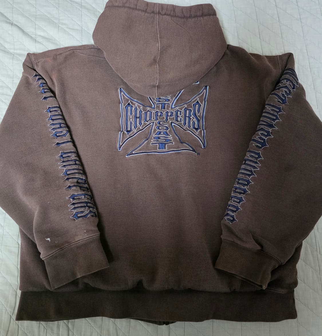 [XL] 빈티지 웨스트코스트차퍼스 더블페이스 써멀 후드집업 브라운 상품이미지4