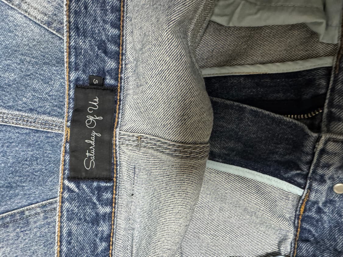 23fw 와이드 데님팬츠 미드 블루 s 사이즈 상품이미지5