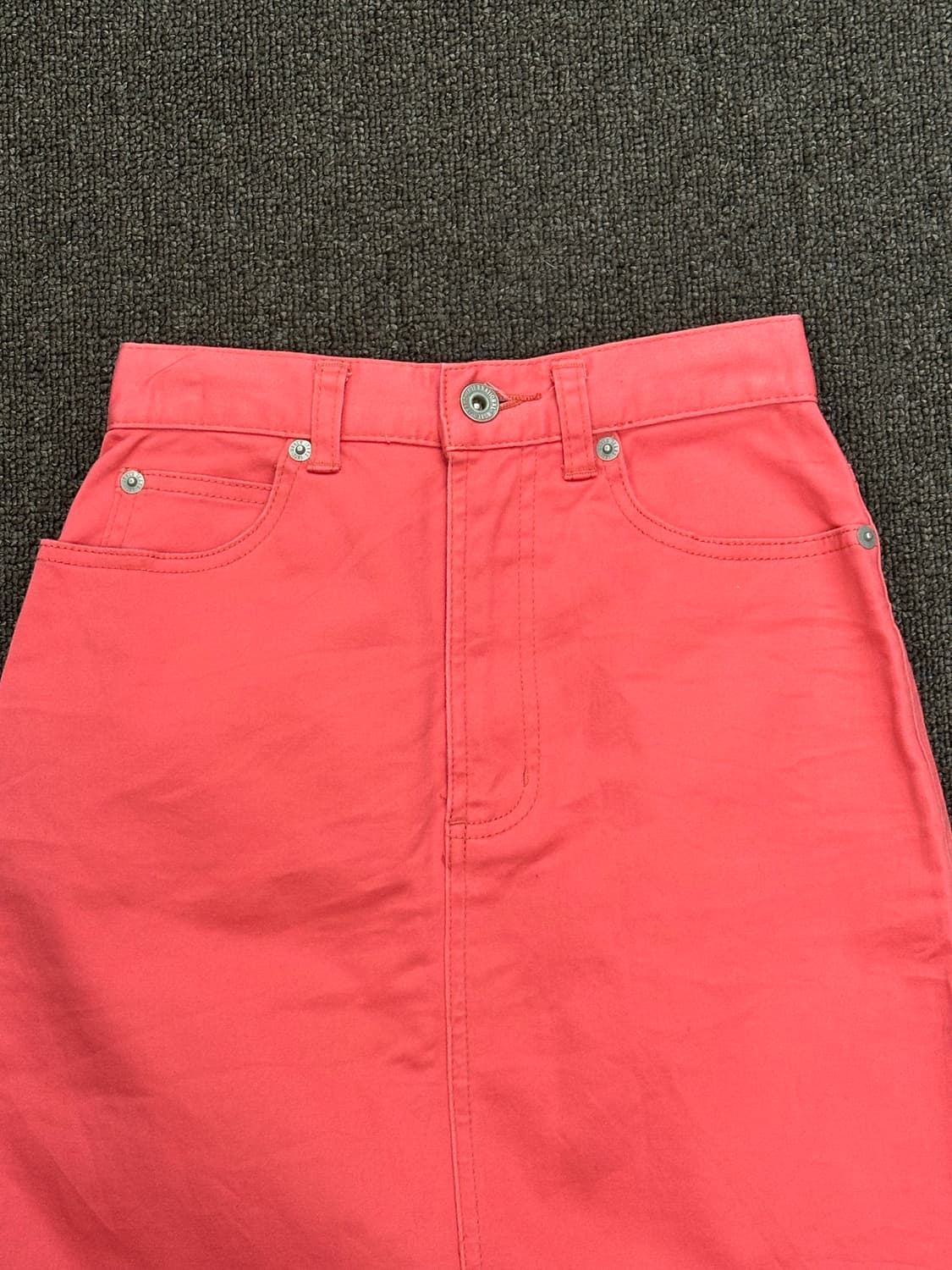 57)Uniqlo vintage 핑크 데님 미디 스커트 상품이미지2