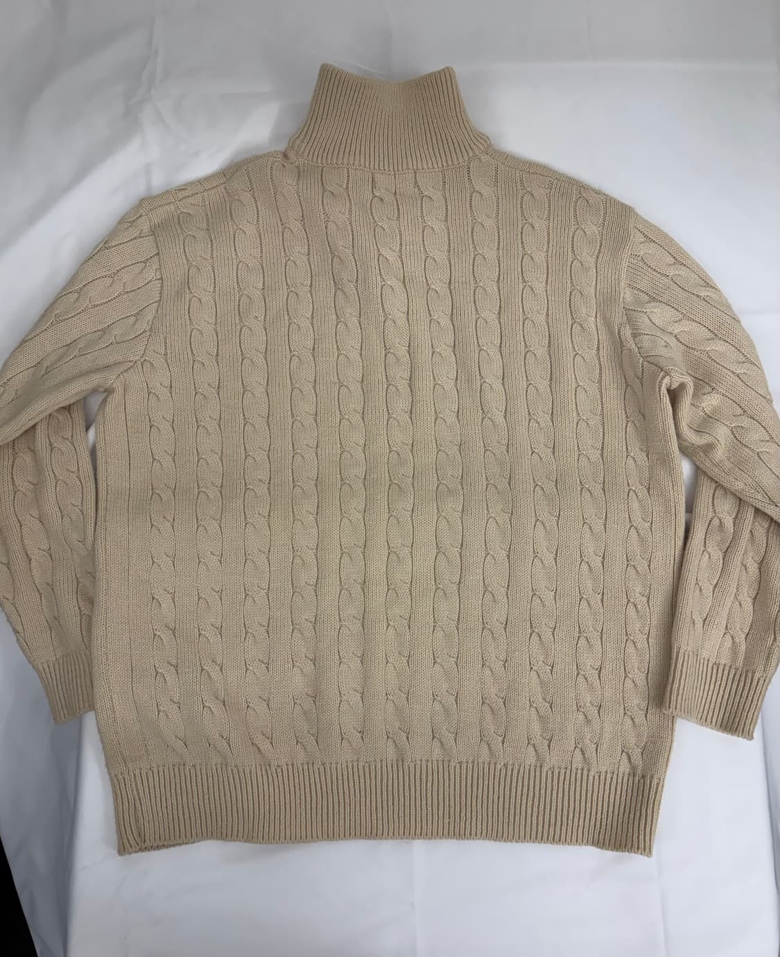 [L] 폴로 랄프로렌 베이지 반집업 니트 상품이미지4