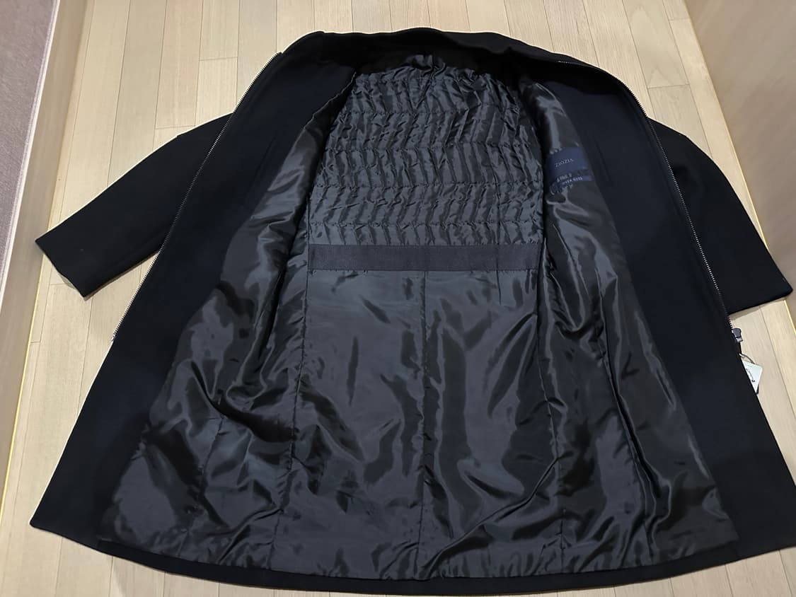 지오지아 캐시미어100 코트 95 다크네이비 상품이미지5