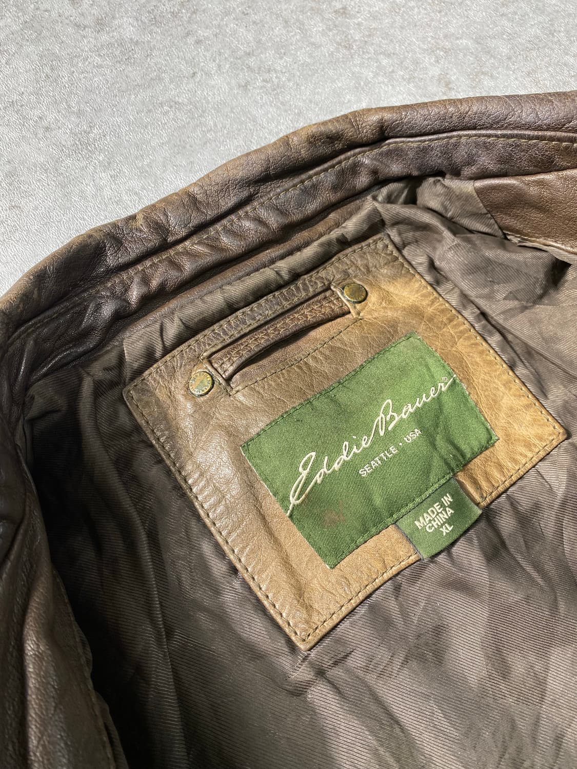 [XL] Eddie Bauer 에디바우어 버팔로 레더 자켓 상품이미지8