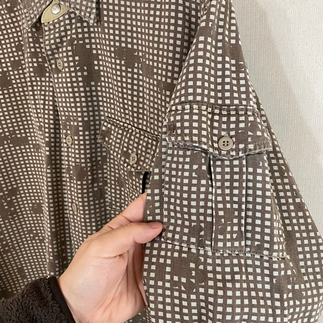 (M) stussy 스투시 아웃도어 밀리터리 셔츠 상품이미지4