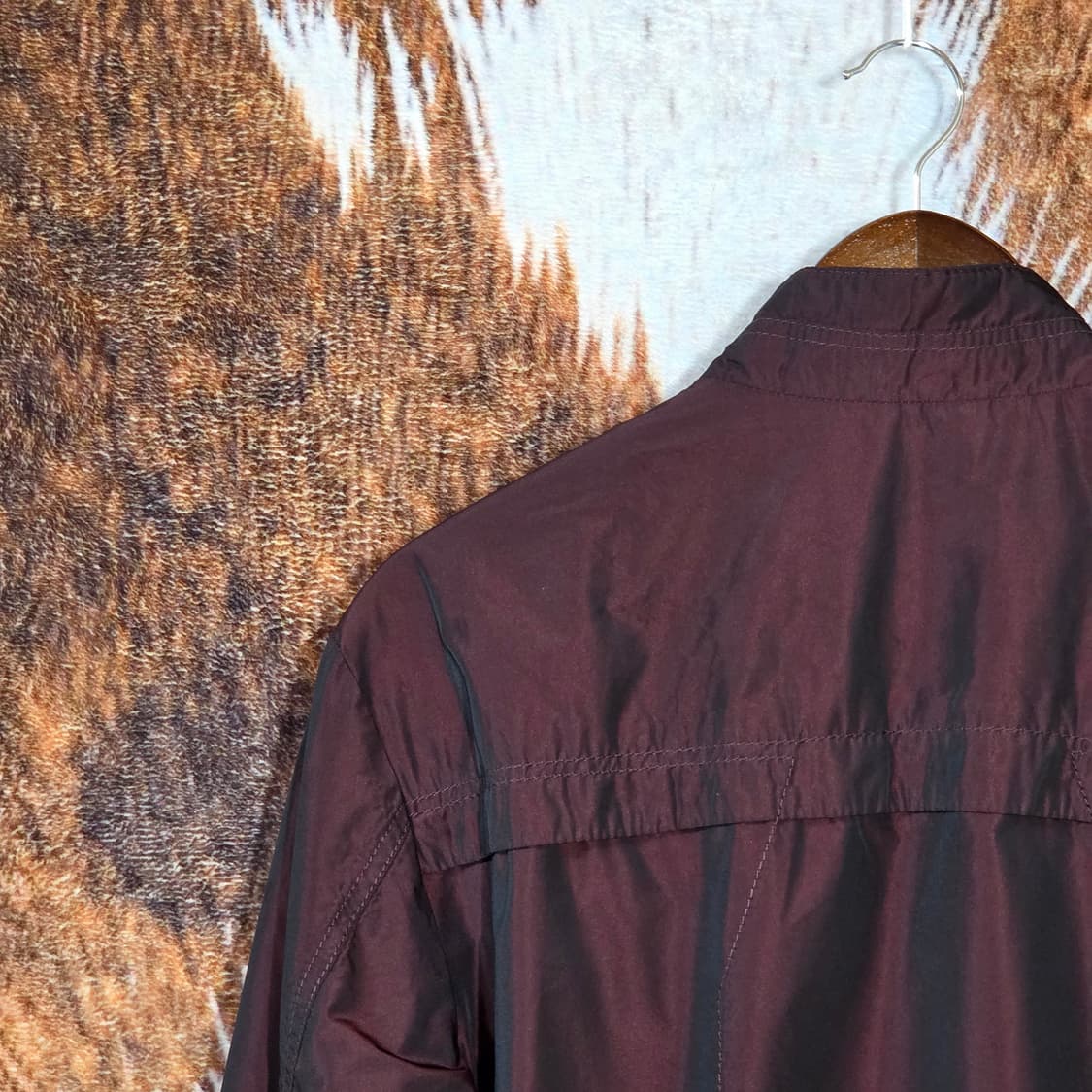 빈티지 와인 유광 패디드 점퍼 상품이미지5