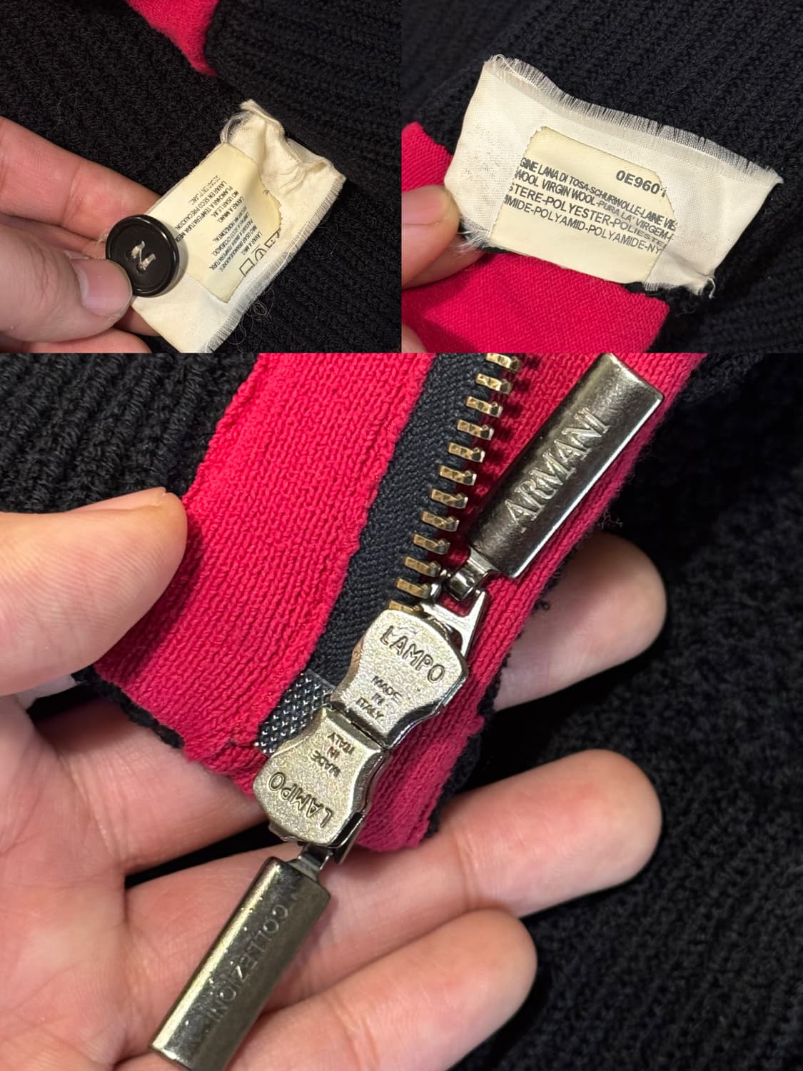 ARMANI 아르마니 니트 집업 자켓 (XL-XXL) 알마니 상품이미지10