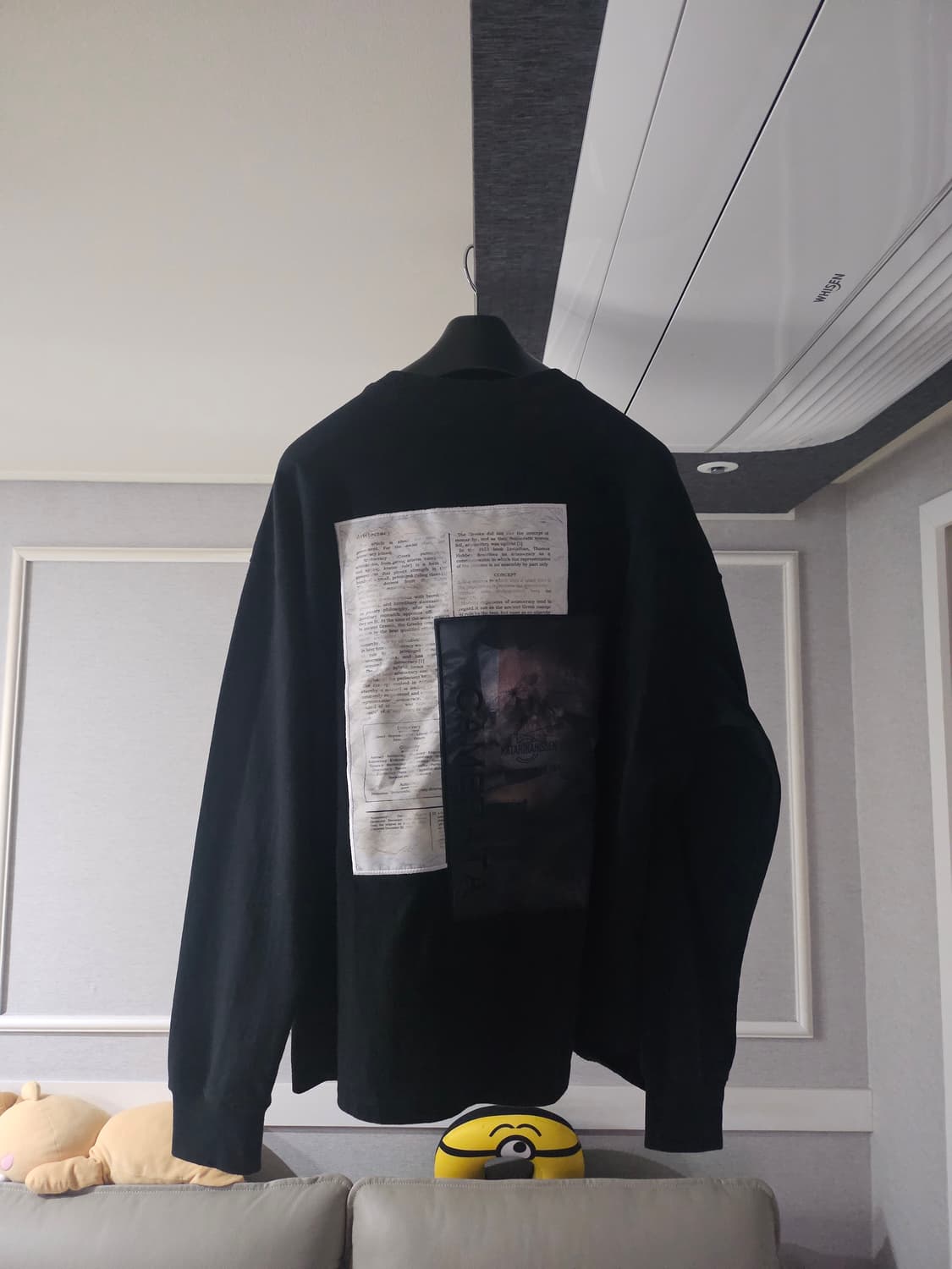 [거의 새것] 메종미네드 오버핏 니트 롱슬리브 티셔츠 S 상품이미지2