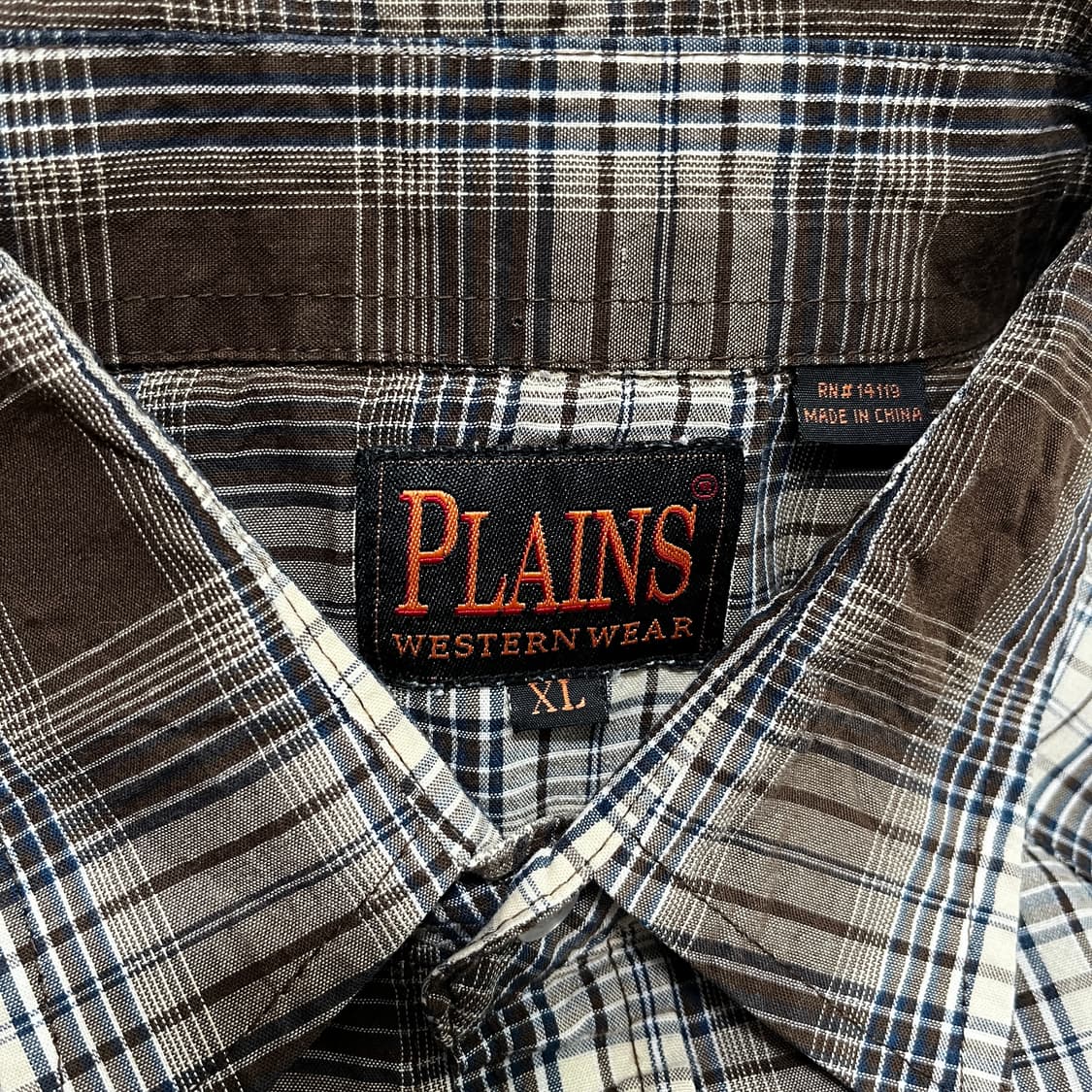 90s PLAINS 플레인즈 웨스턴 셔츠  상품이미지9