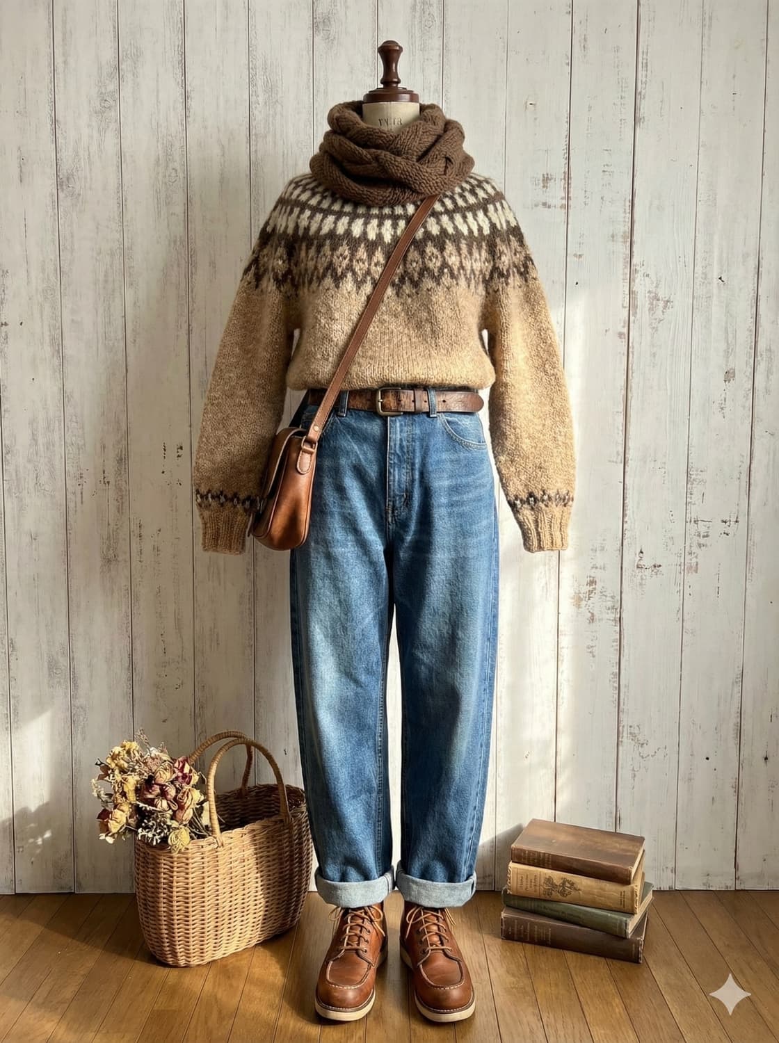 Vintage Nordic Pattern Knit 상품이미지4