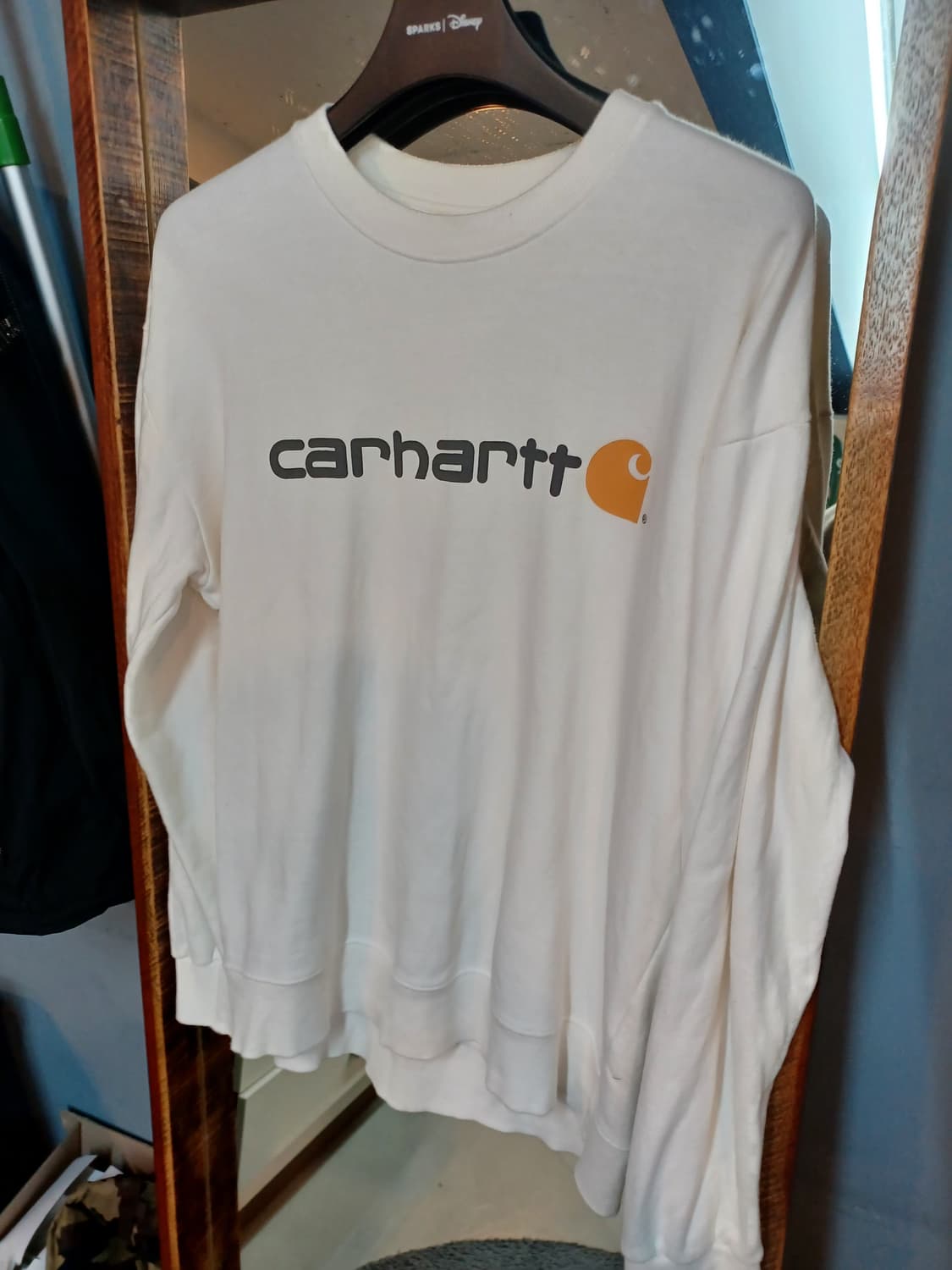 칼하트 로고 맨투맨 화이트 xl 상품이미지4