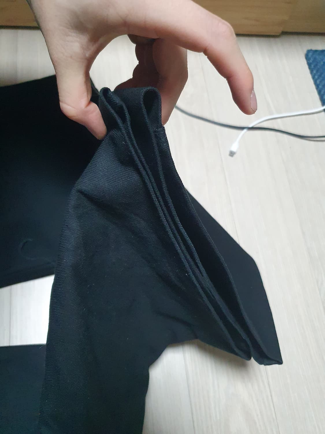 라프시몬스 19AW 패널링 팬츠 블랙44 상품이미지5