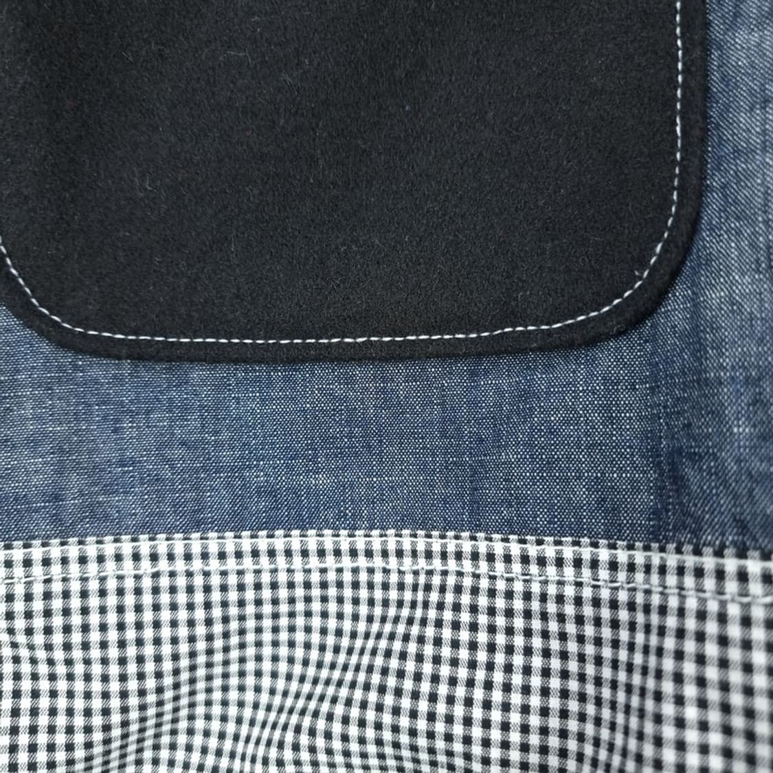 [아스페시] 멀티 체크 데님 도킹 투포켓 셔츠 M20066 상품이미지6