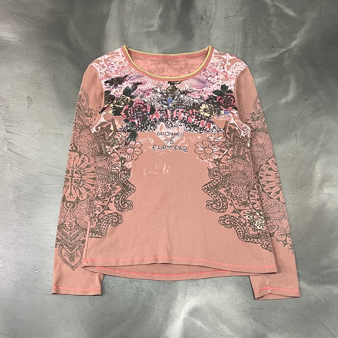  빈티지 큐빅 프린팅 롱슬리브 y16262 상품이미지1