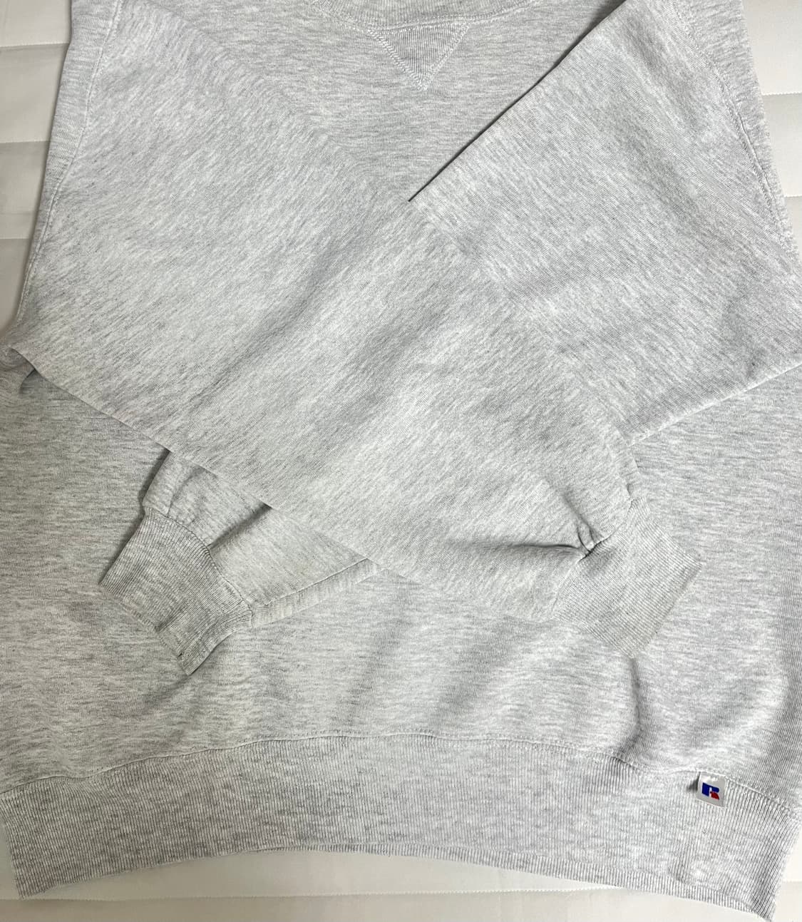 90s 러셀 스웻 셔츠 밝은 그레이 L USA 상품이미지3