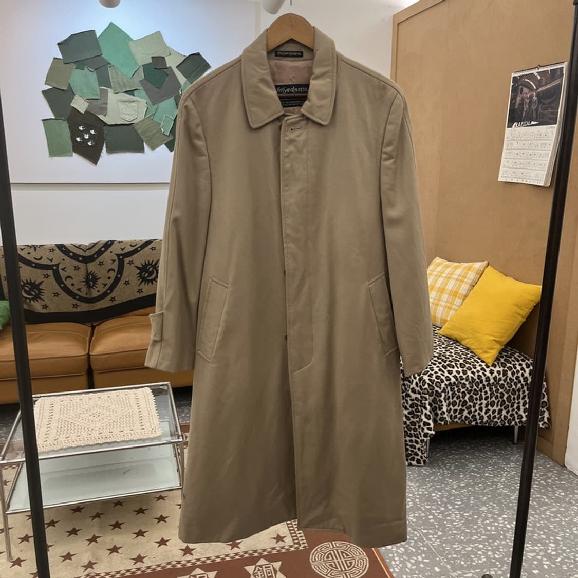 입생로랑 모던 시크 캐주얼 트렌치 울 코트 46 C10157 상품이미지3