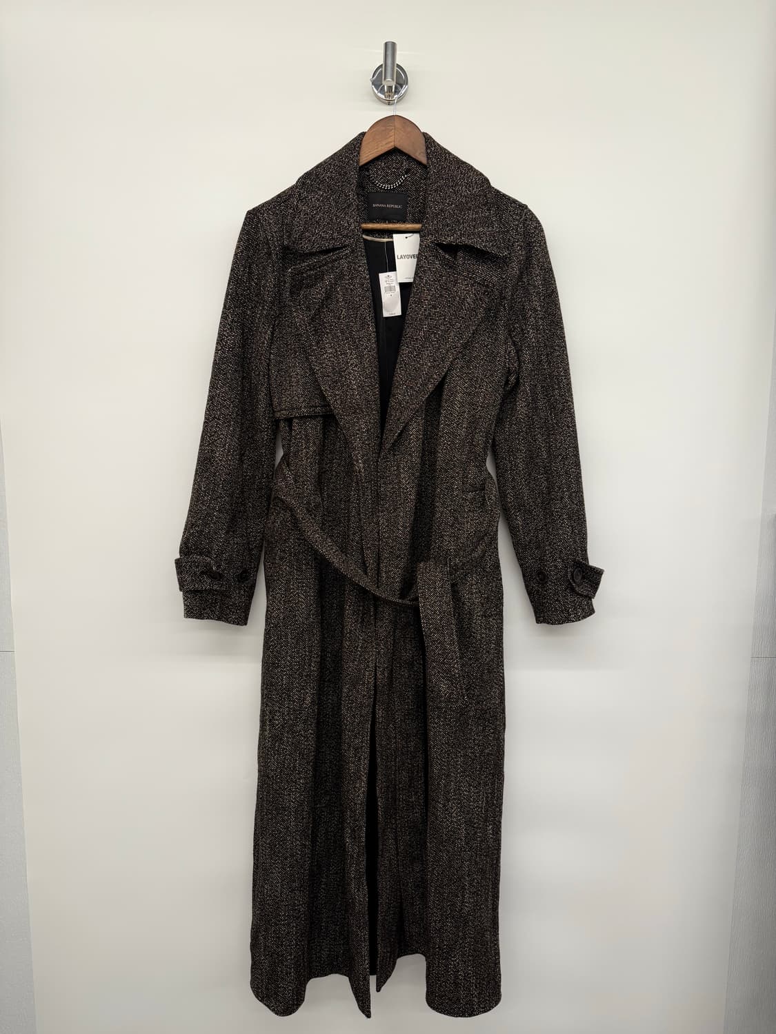 바나나 리퍼블릭 해링본 울코트 상품이미지1