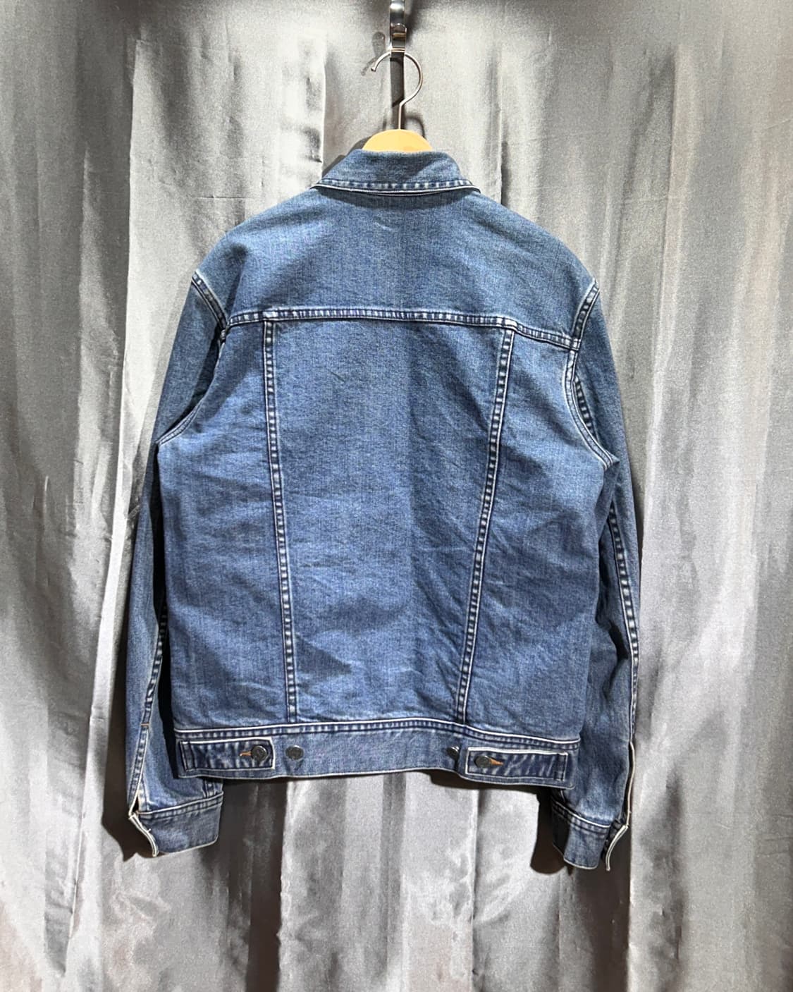 XS A.P.C 아페쎄 투포켓 블루 데님자켓 상품이미지3