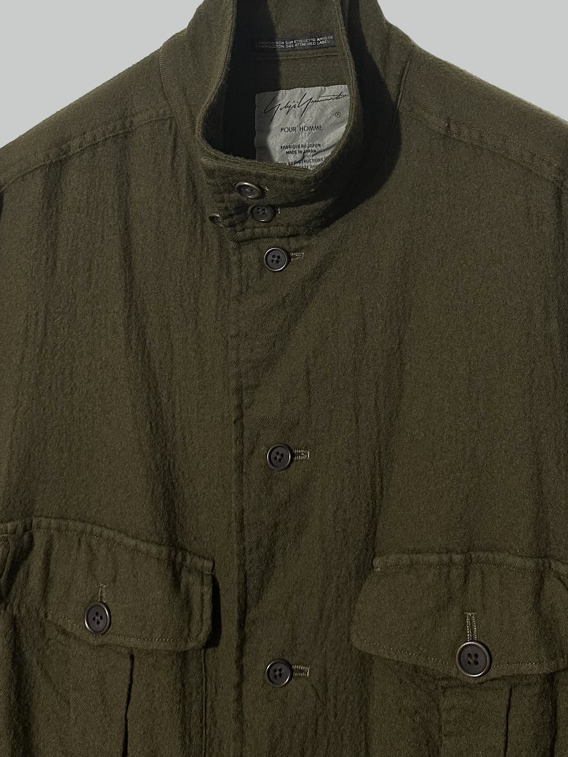 요지 야마모토 축융 울 코트 상품이미지2