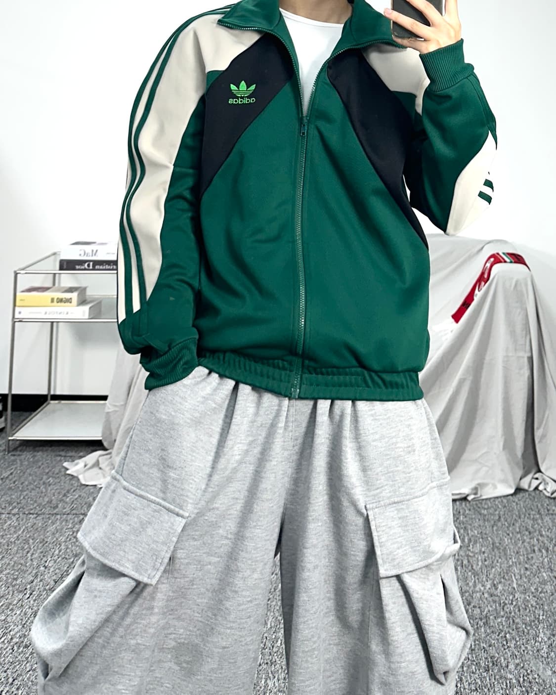 아디다스 파이어버드 헤리티지 그린 트랙탑 져지 100 상품이미지4