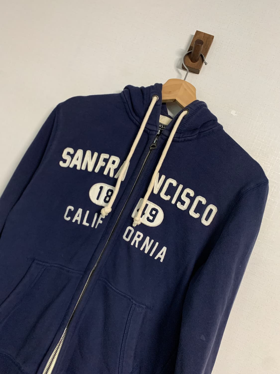 후아유 네이비 후드집업 M 상품이미지3