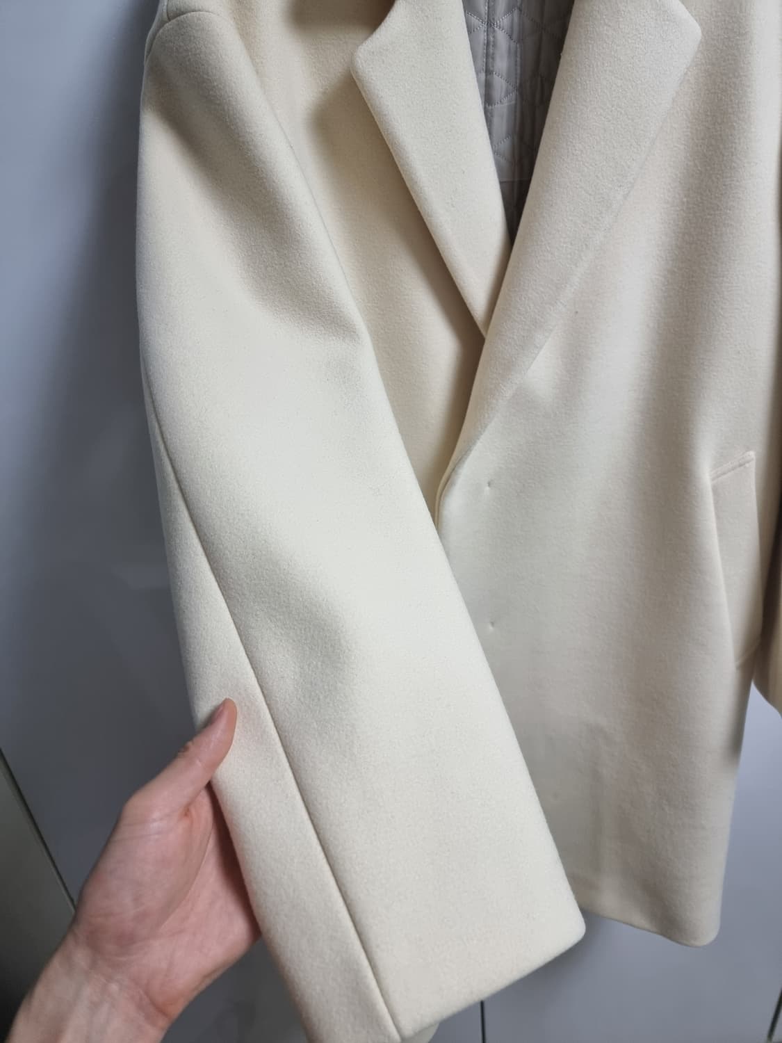 질스튜어트 아이보리 싱글코트 상품이미지2