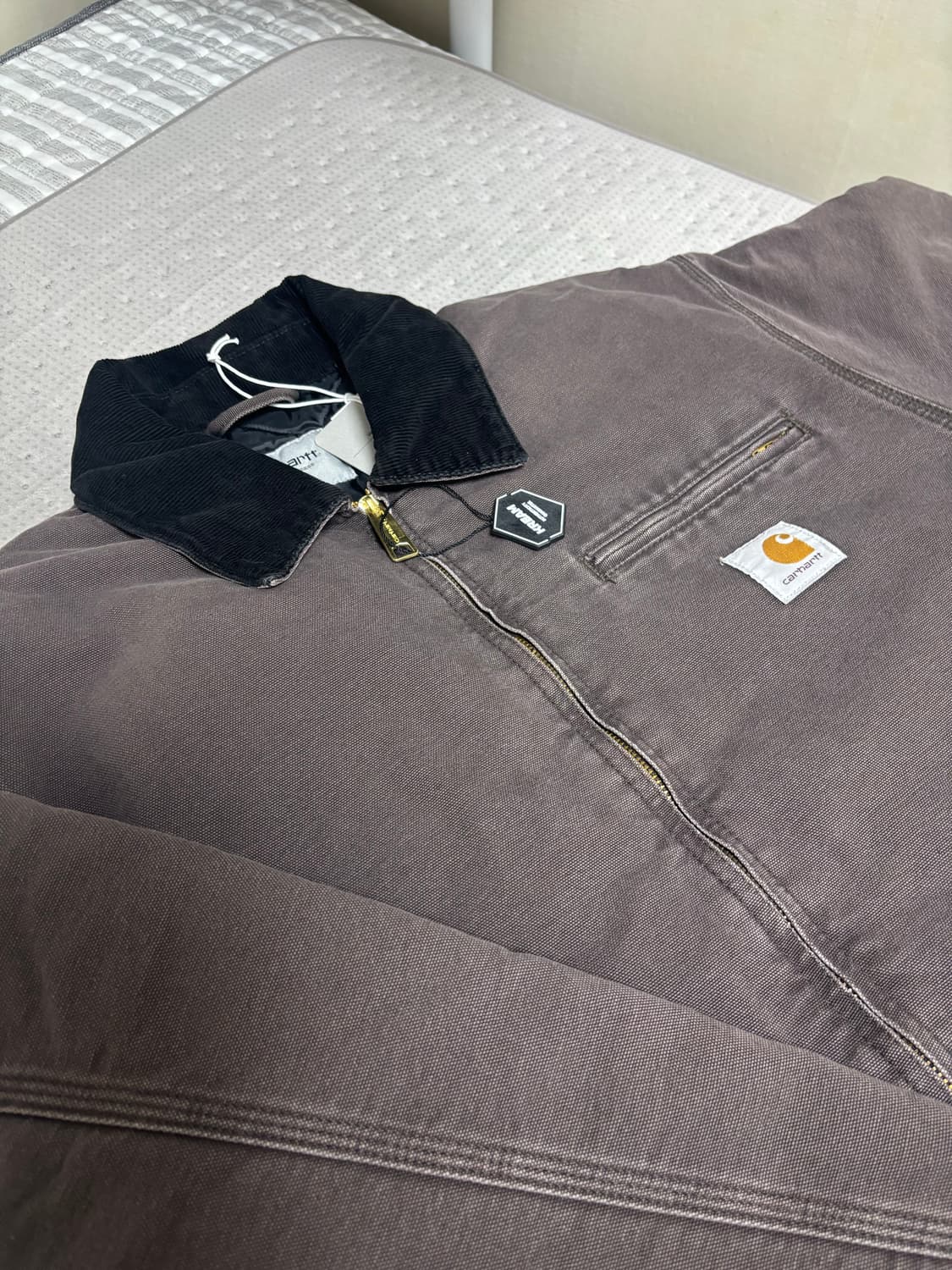 칼하트 wip OG 디트로이트 자켓 토바코 스톤 캔버스 E 상품이미지1