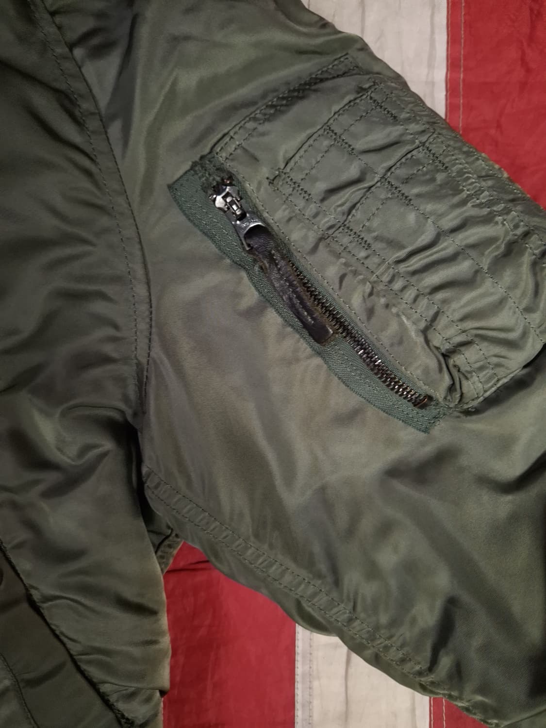 오리지날 80's 미공군 알파사 N-2B 항공자켓 상품이미지5