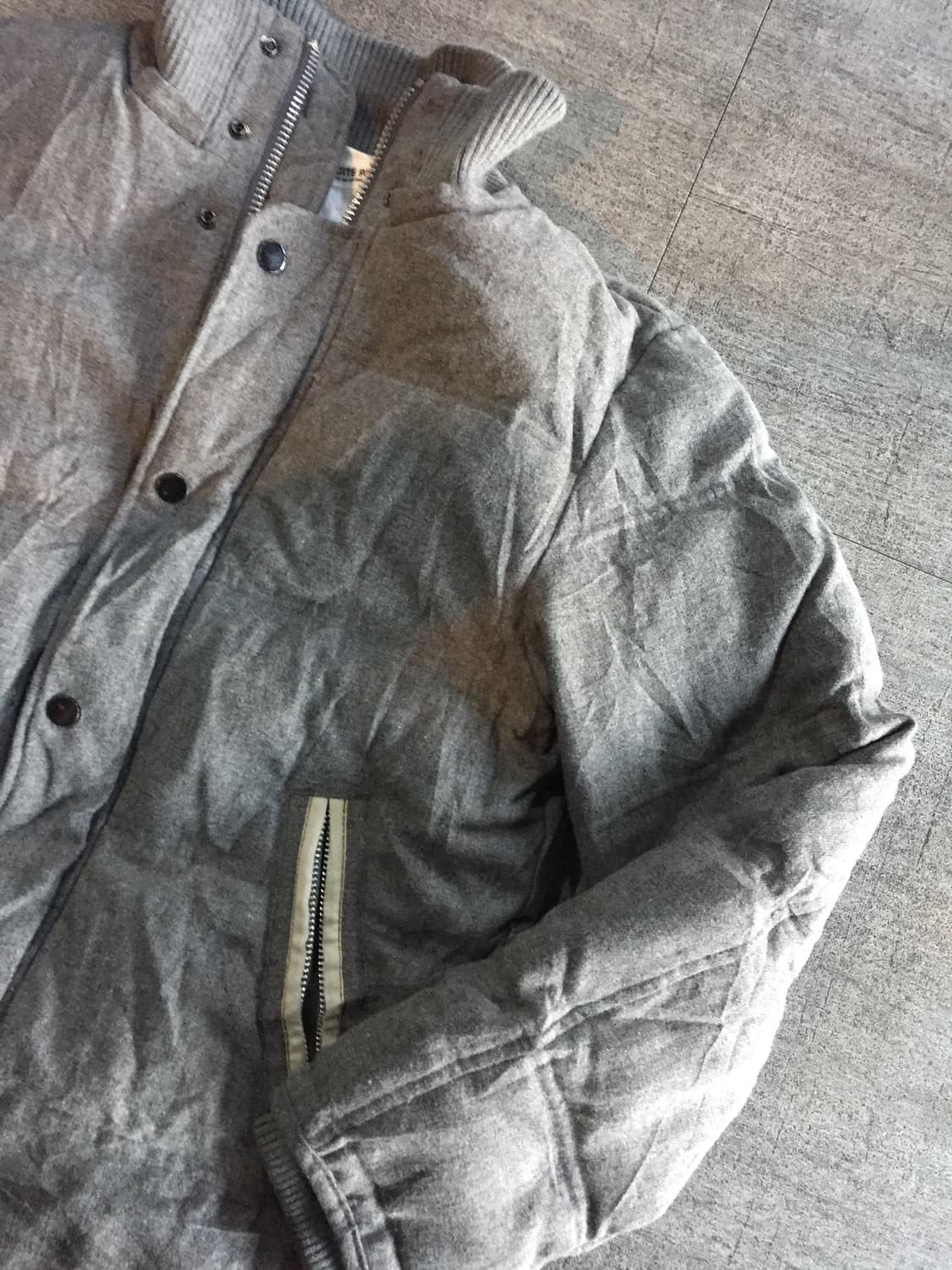 일본빈티지 Sompliciteplus 올드스쿨아메카지 대대장패딩 그레이 상품이미지2