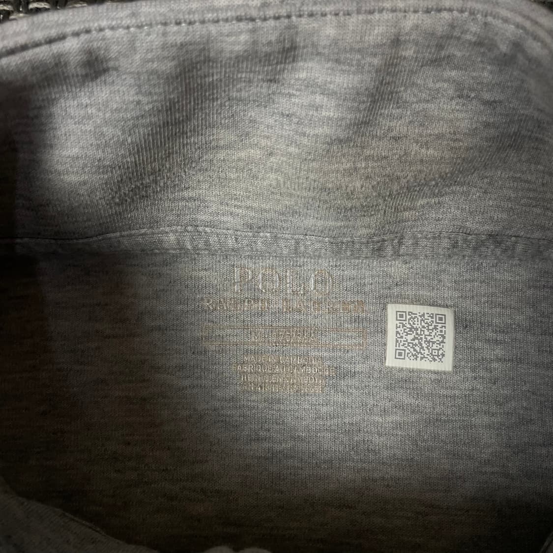 폴로랄프로렌 네이비포니 그레이 반집업 맨투맨 M 상품이미지4