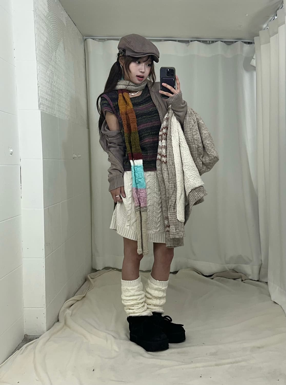 데일리 히피 모리걸 가디건 코디세트 상품이미지3