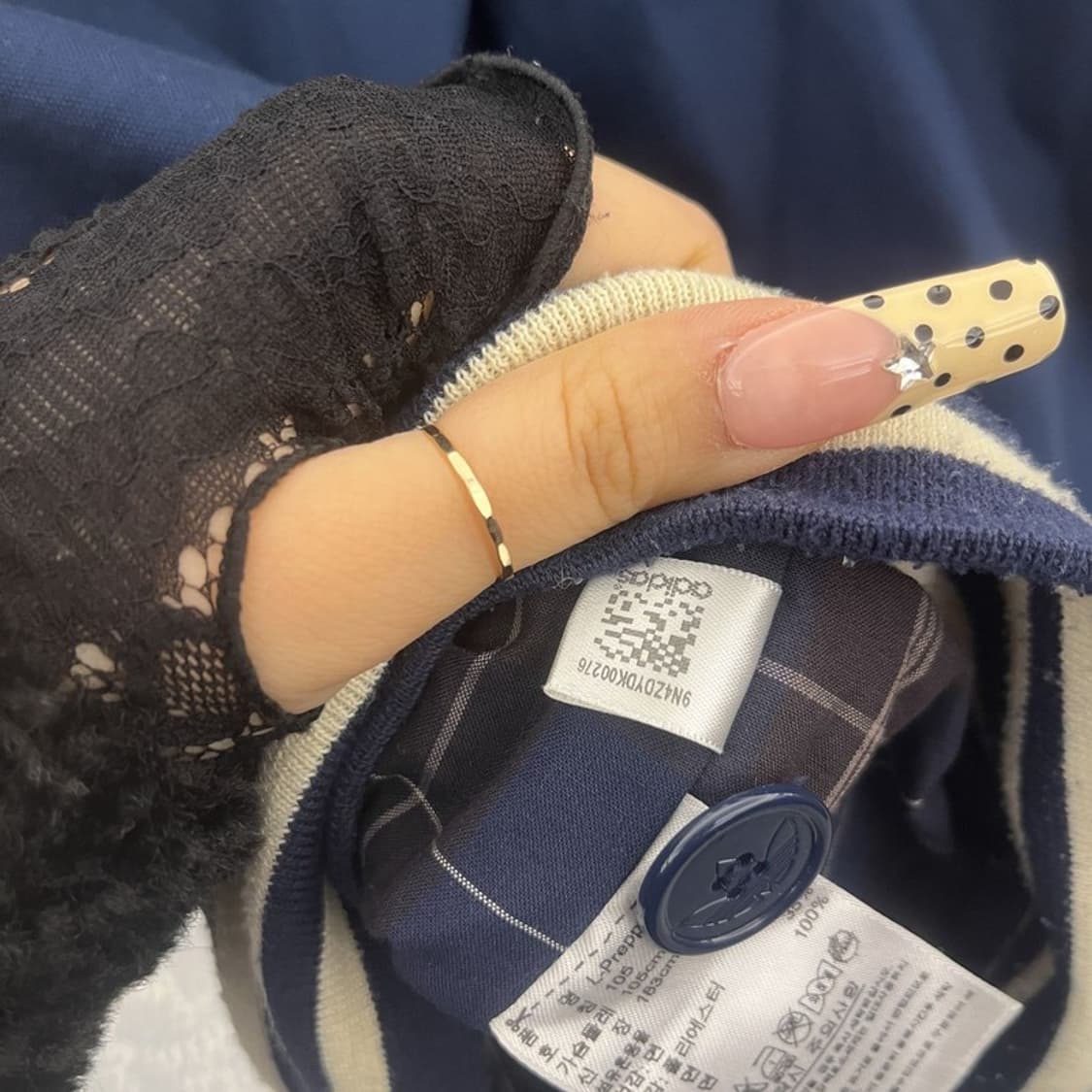 아디다스 흑탭 올드스쿨 레트로 프레피 블루종 자켓 105 C09788 상품이미지7