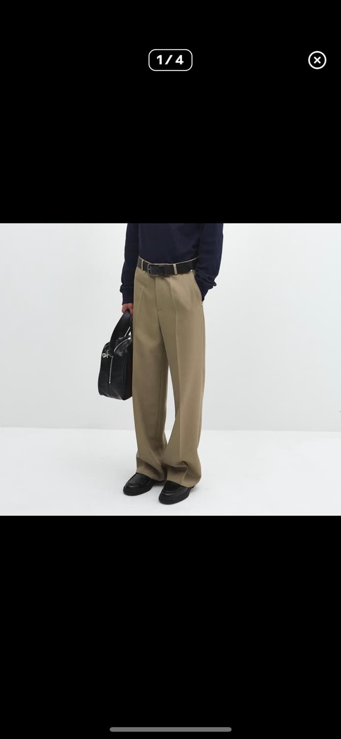 라벨아카이브 베이지 슬랙스 상품이미지1