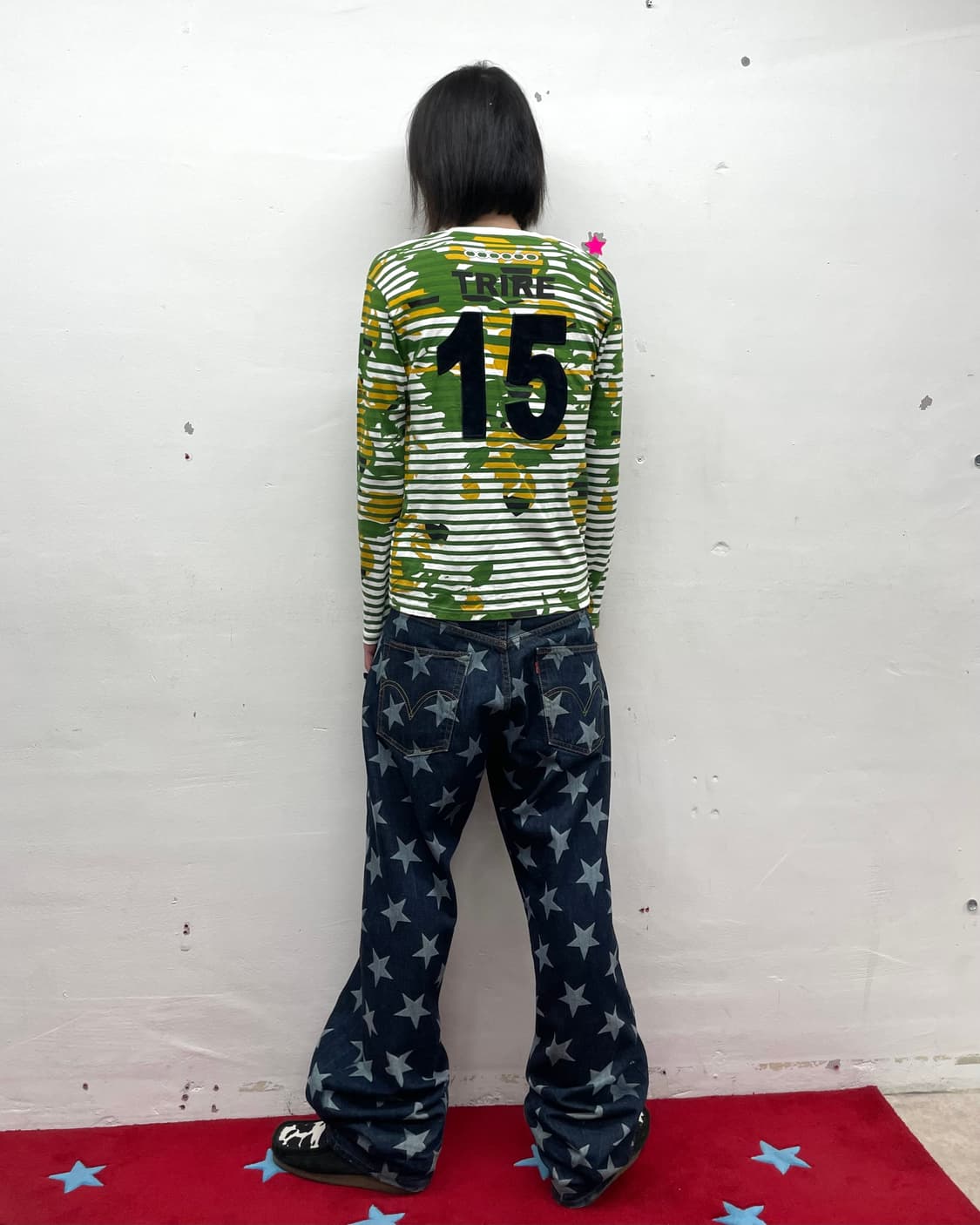 trire green tie die 15 striped sleeve 상품이미지5