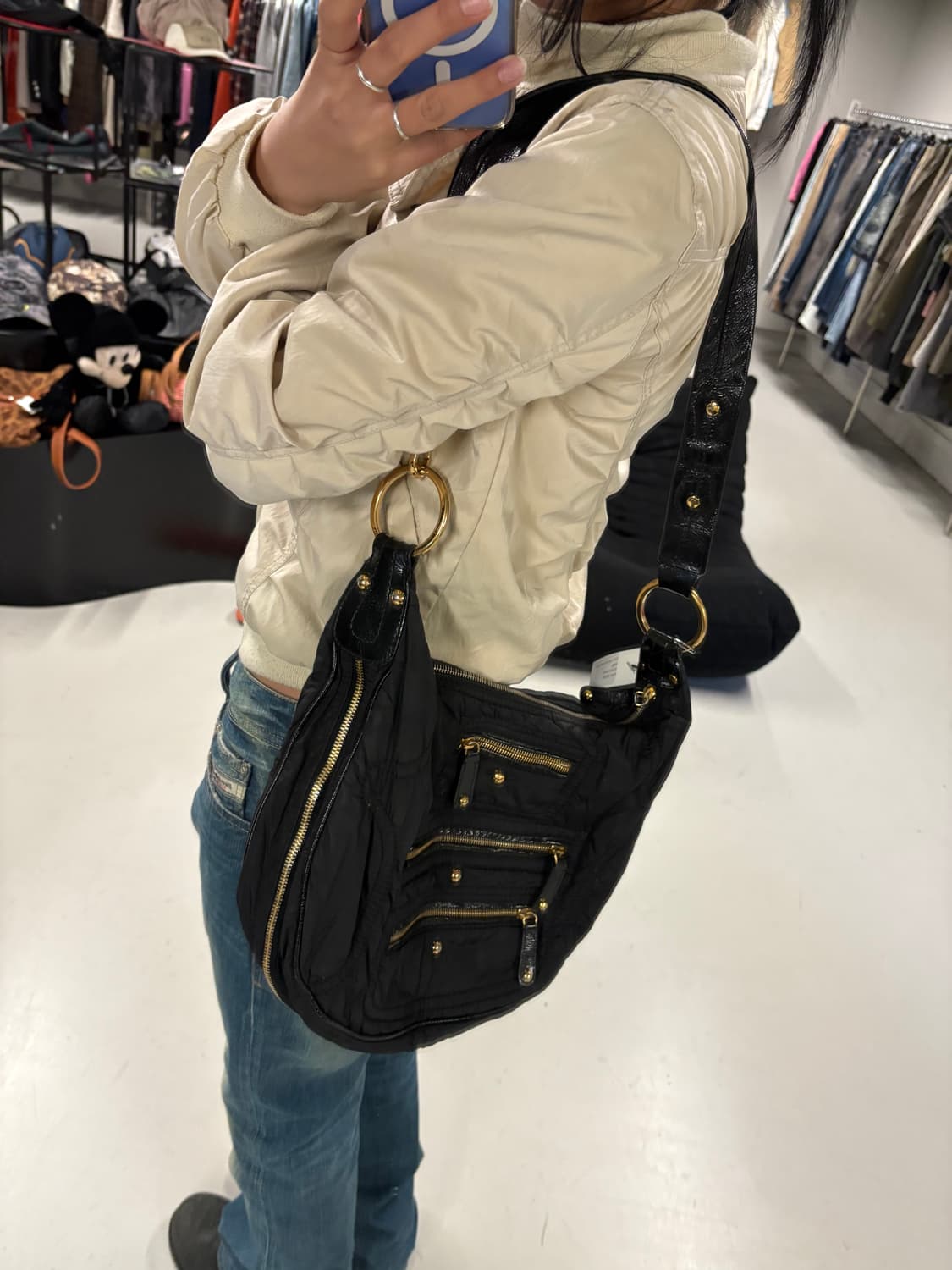 TOD‘S nylon & leather hobo bag  상품이미지1