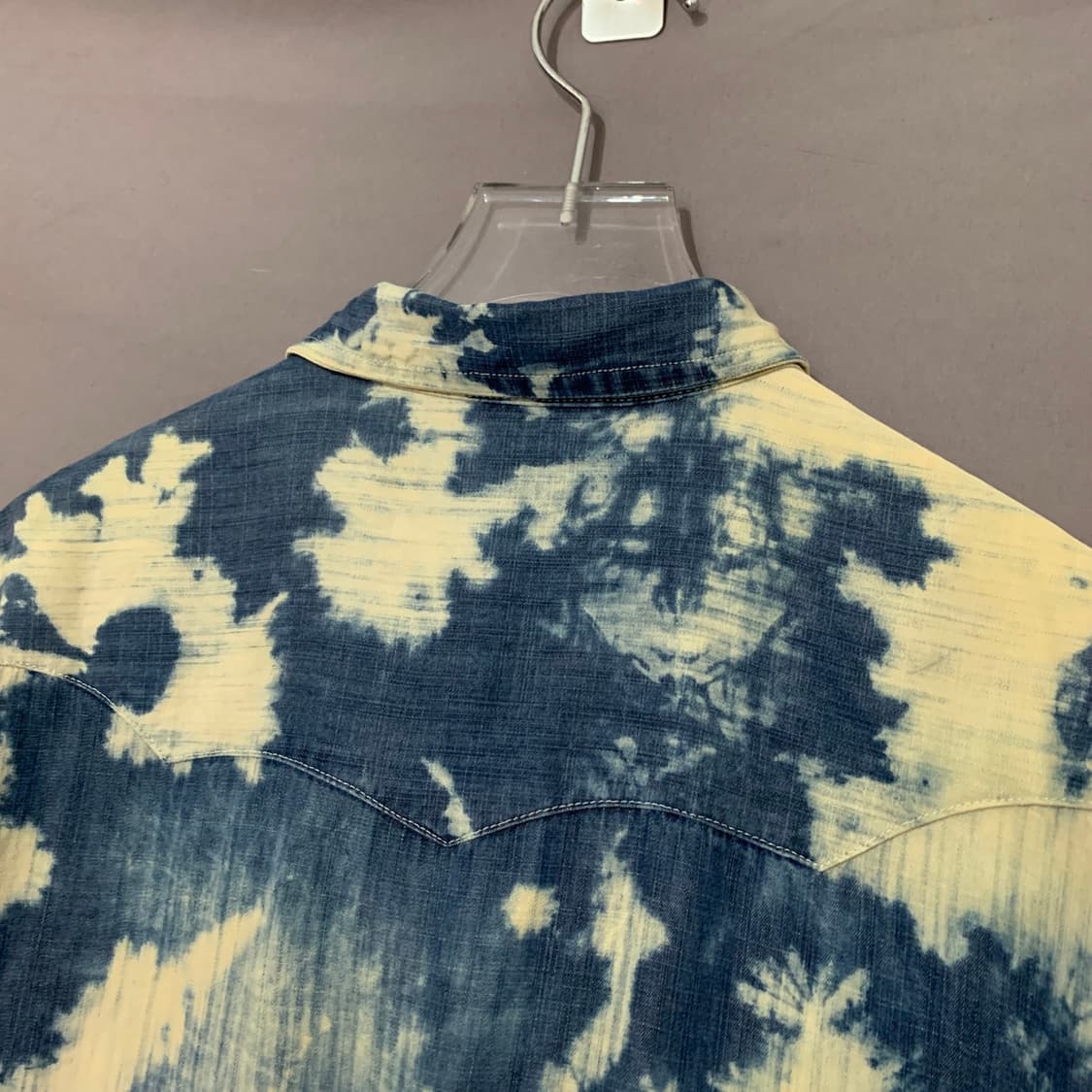 L 폴로 데님앤서플라이 타이다이 워싱 웨스턴 셔츠 남방 상품이미지3