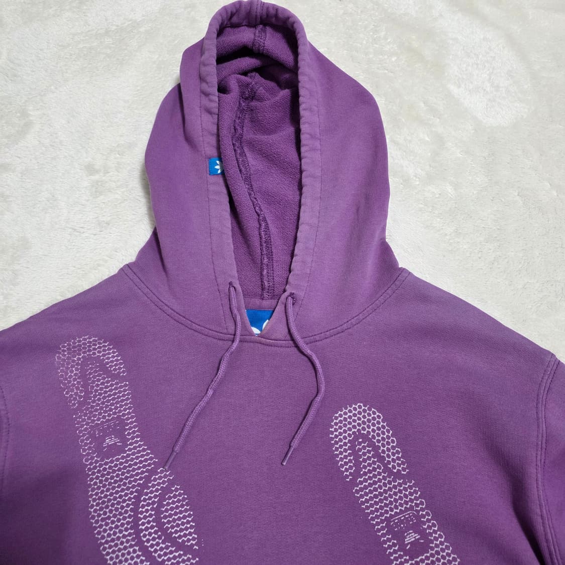 (S)여성 아디다스 빈티지 스탠스미스 프린팅 후드티 퍼플 상품이미지2