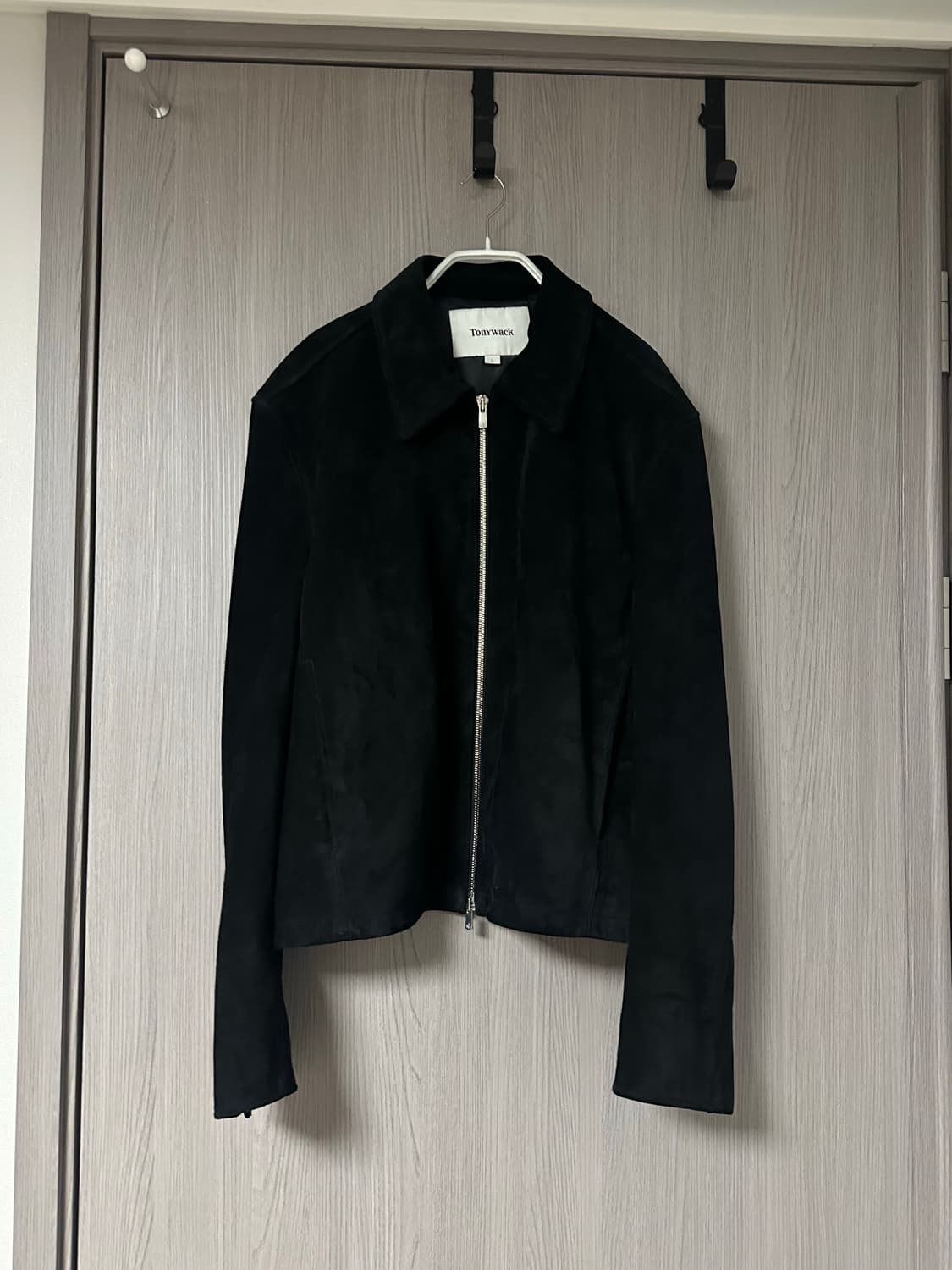 (M) 토니웩 스웨이드 블루종 블랙 상품이미지1