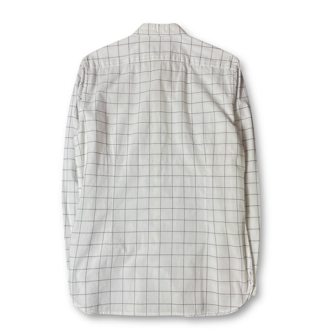 라코스테 화이트 깅엄체크 원포켓 긴팔 셔츠 슬림핏 M 상품이미지2