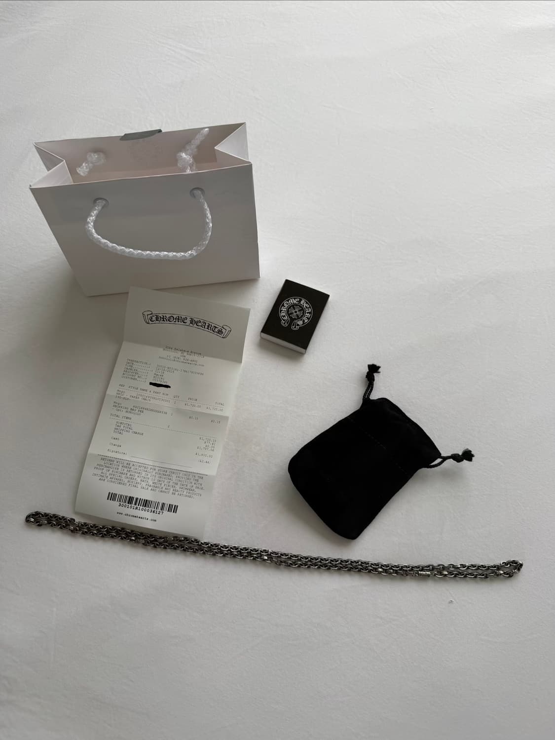 (새상품) 크롬하츠 페이퍼체인 30인치 상품이미지1