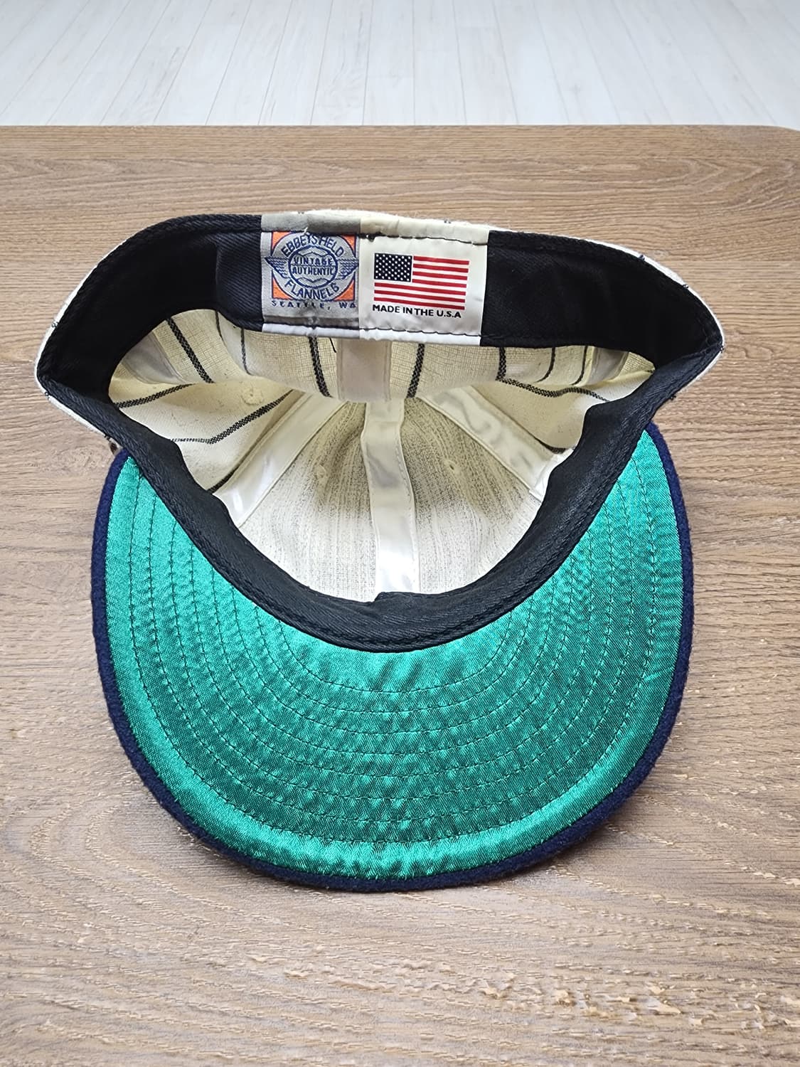 이벳필드 USA라인 핀스트라이프 울 볼캡 상품이미지5