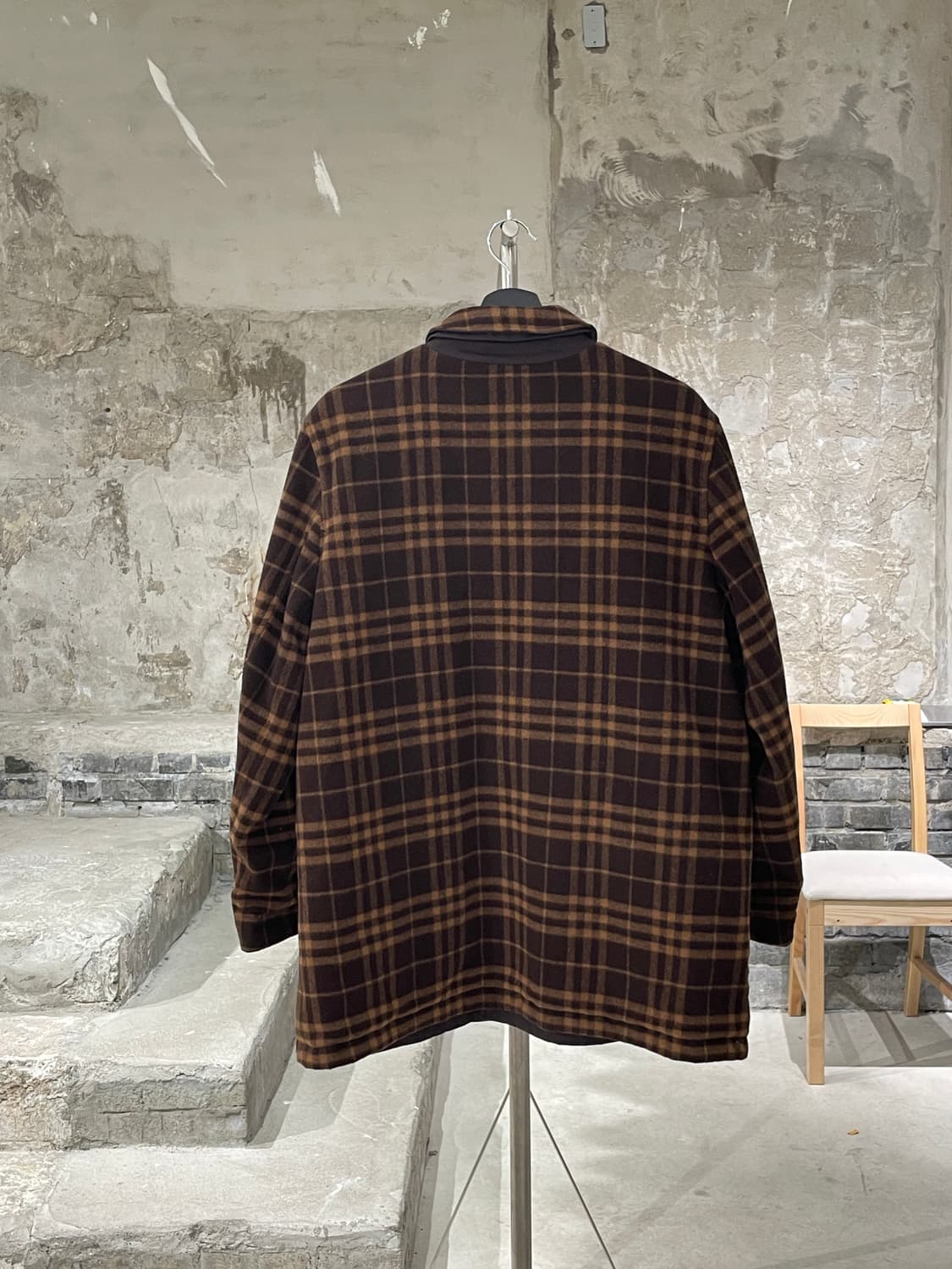 버버리 브라운 노바체크 리버시블 울 자켓 상품이미지4
